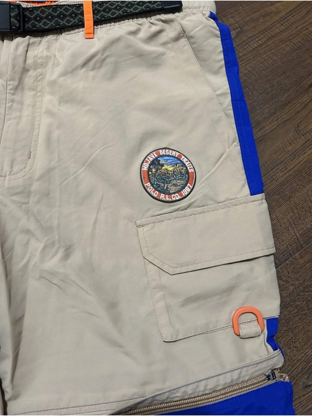 POLO RALPH LAUREN CONVERTIBLE WATER-RESISTANT WINDBREAKER PANTS TO SHORTS LARGE - Picture 14 of 16